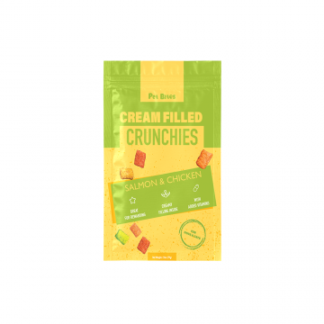 Pet Bites Creamed Filled Salmon and Chicken Crunchies Treats 79g